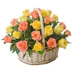 Caress Rose Basket